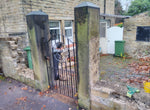 Pair Of Reclaimed Yorkstone Yorkshire Stone Gateposts