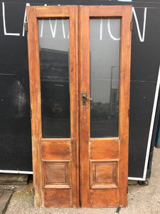 Vintage Pine Glazed Double Doors