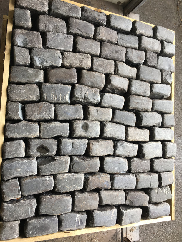 Reclaimed Pink Shap Granite Cobbles-Random Stone Setts