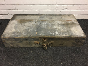 Vintage Wood Carpenters Tool Box Chest